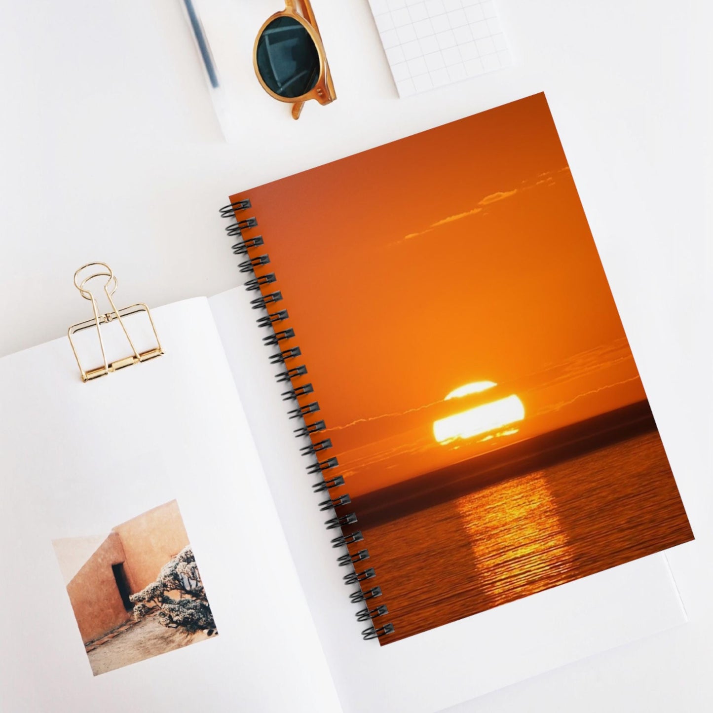 Orange Sunset Spiral Notebook | Ruled Lined Journal