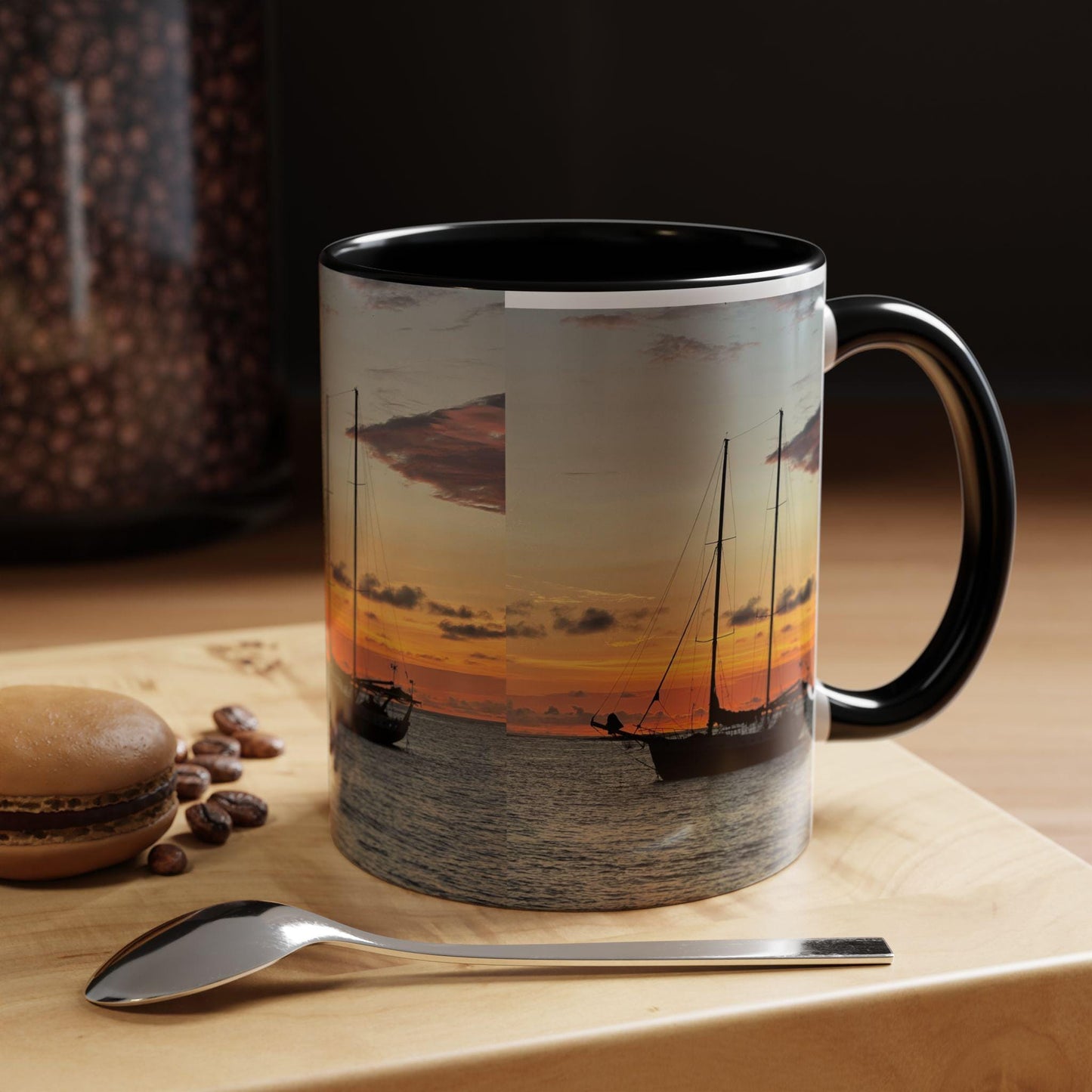 Sailboat Sunset Mug | Accent Coffee Mug