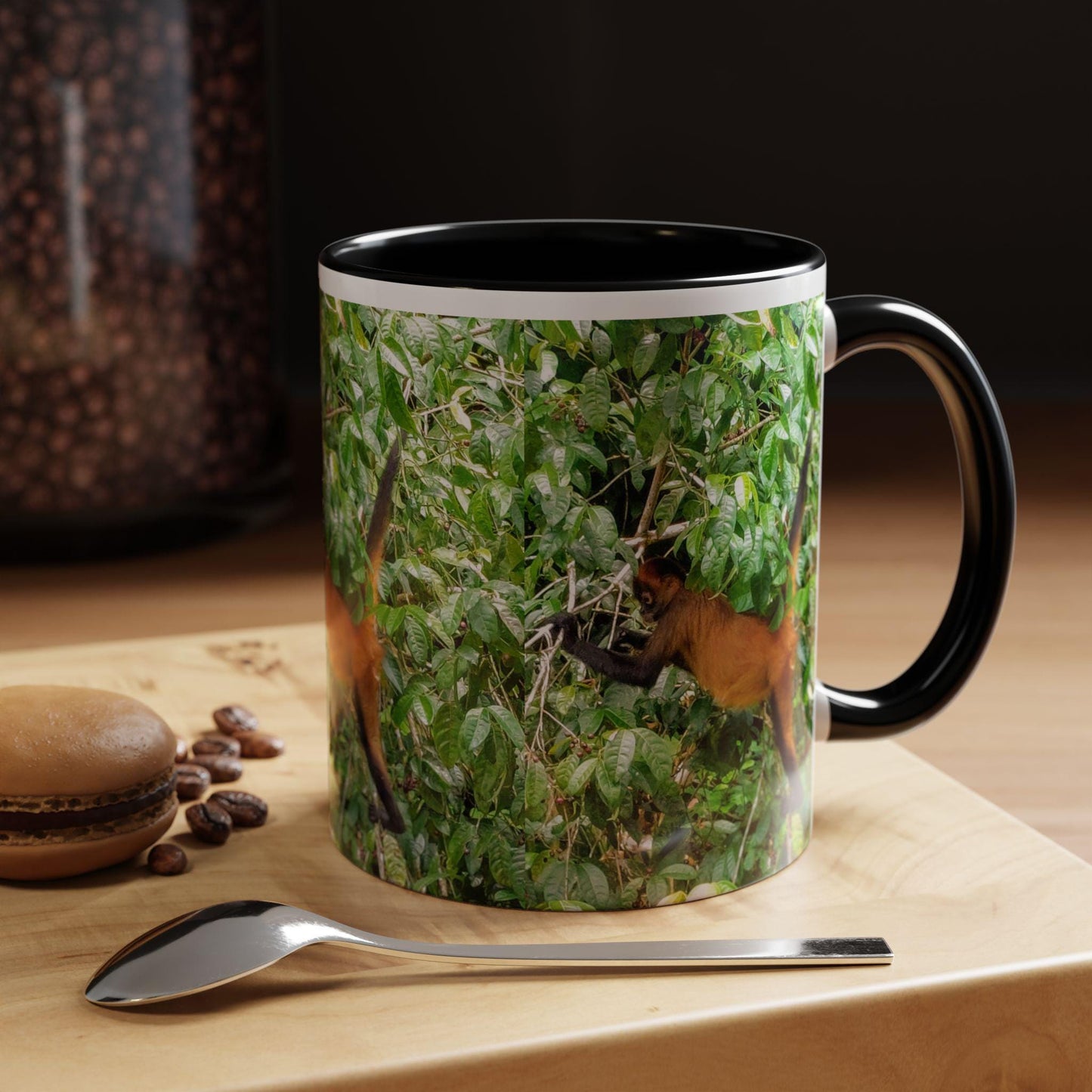Red Howler Monkey Coffee Mug | Jungle Animal Photography Accent Mug