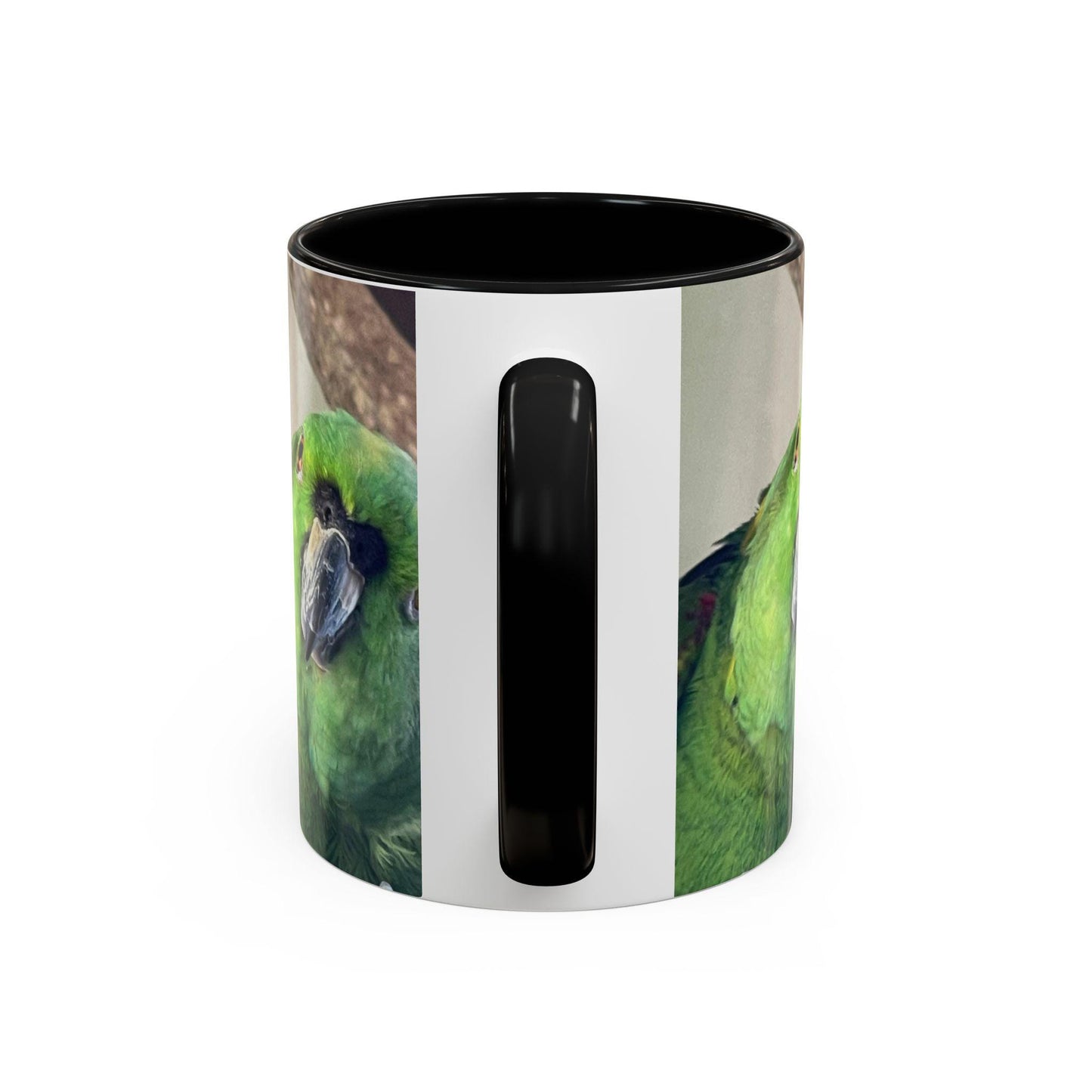 Green Parrot Photo Mug Accent Coffee Mug | 11oz 15oz