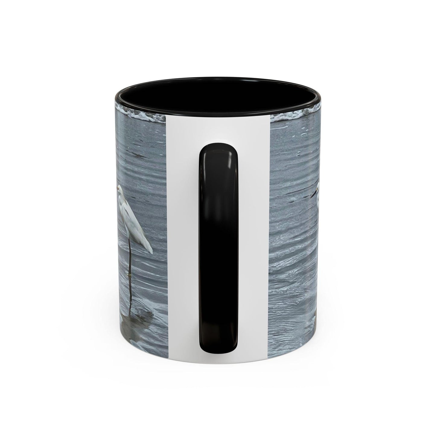 Snowy Egret Standing in Water Accent Coffee Mug | 11oz 15oz