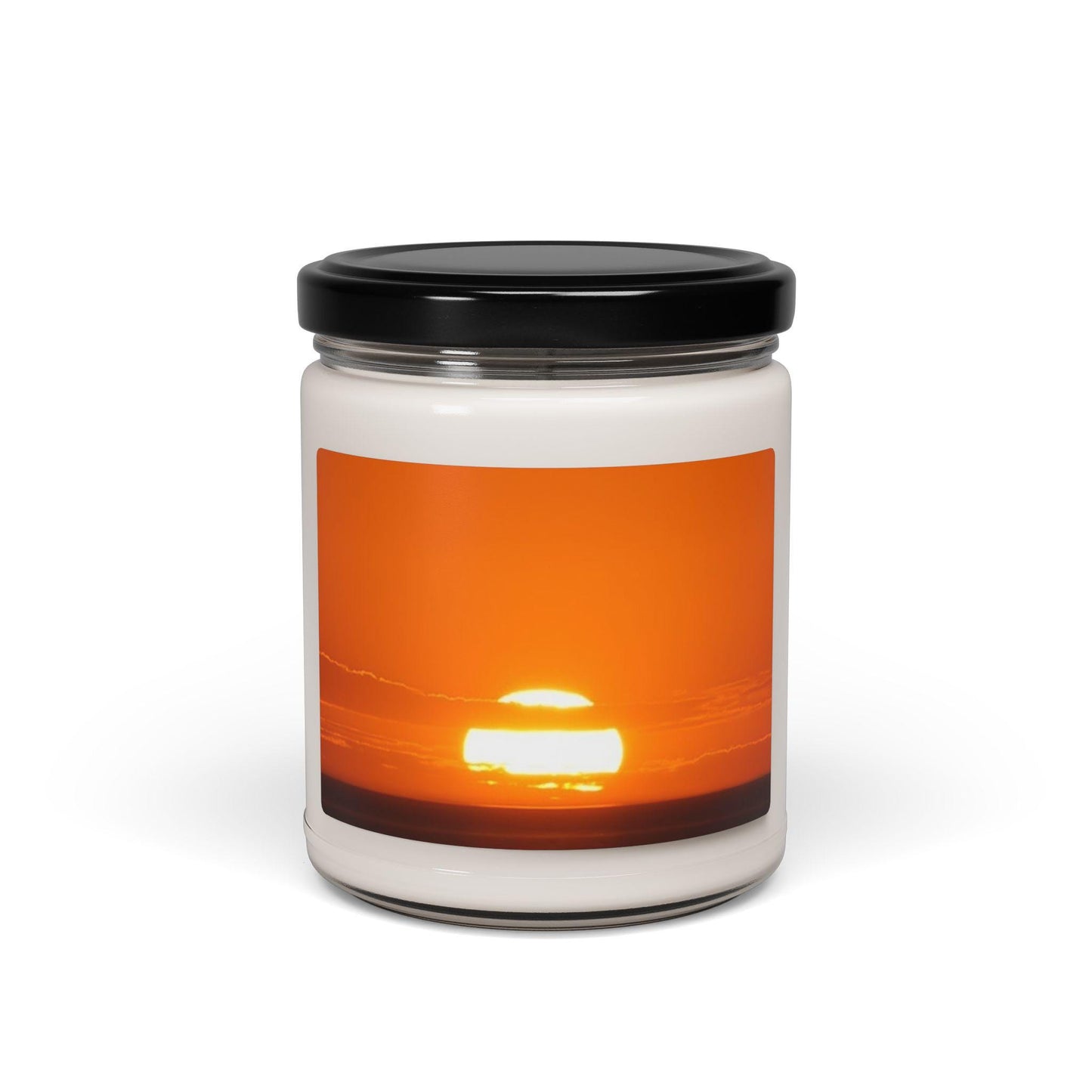 Sunset Horizon Candle | 9oz Soy Jar, Warm Orange Sunset Scenery