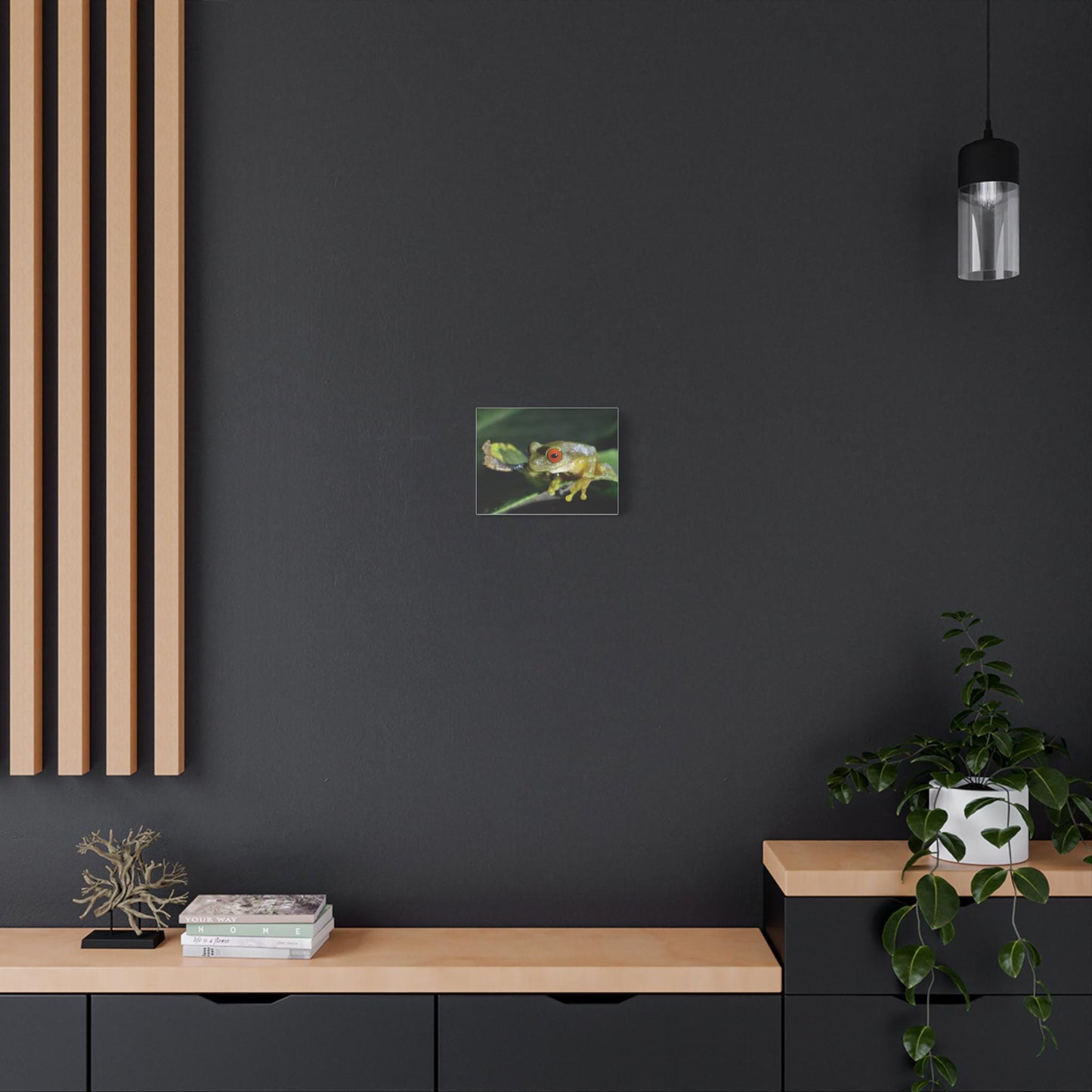 Red-Eyed Tree Frog Canvas | Matte Stretched Wall Art