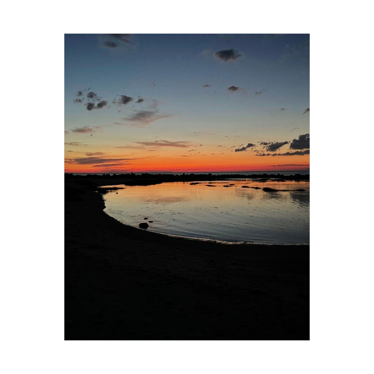Sunset Beach Landscape Poster | Matte Vertical Poster