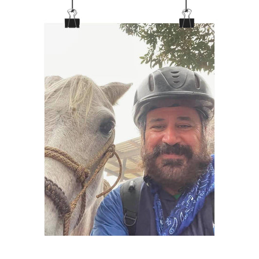 Me with Scorpio in Monteverde, Costa Rica photo Matte Poster | Vertical Portrait Wall Art