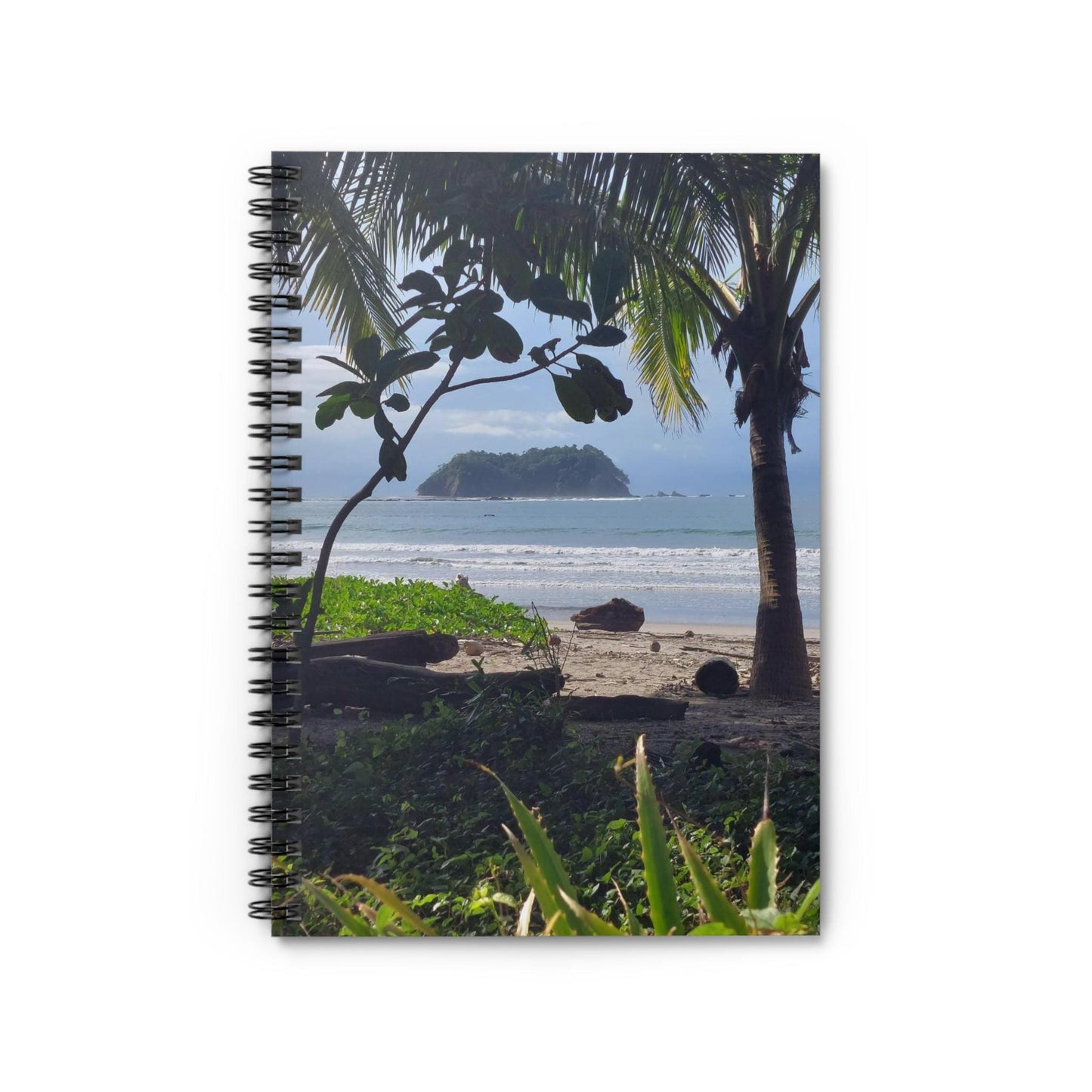 Tropical Beach Palm Trees Spiral Notebook | Ruled Journal