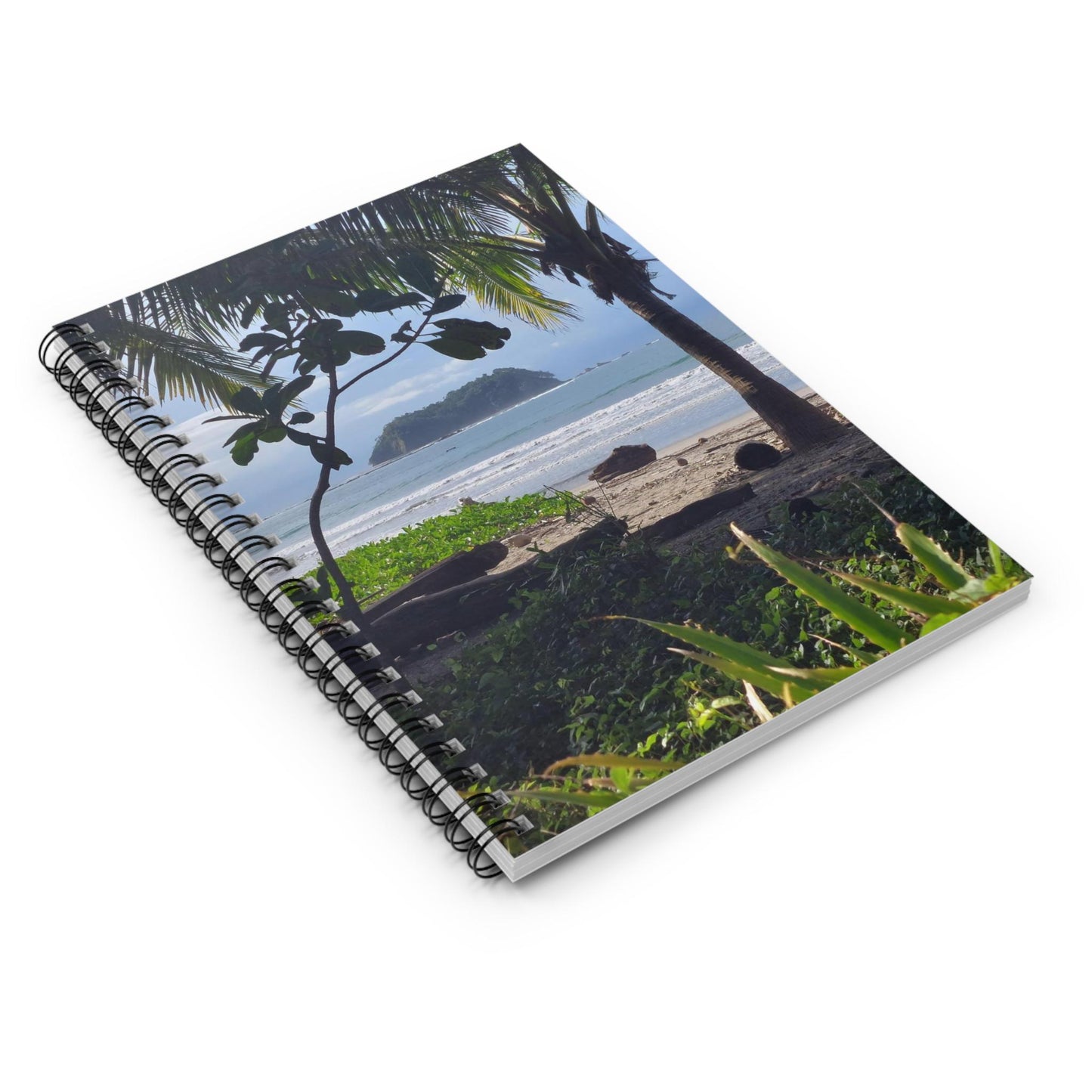Tropical Beach Palm Trees Spiral Notebook | Ruled Journal