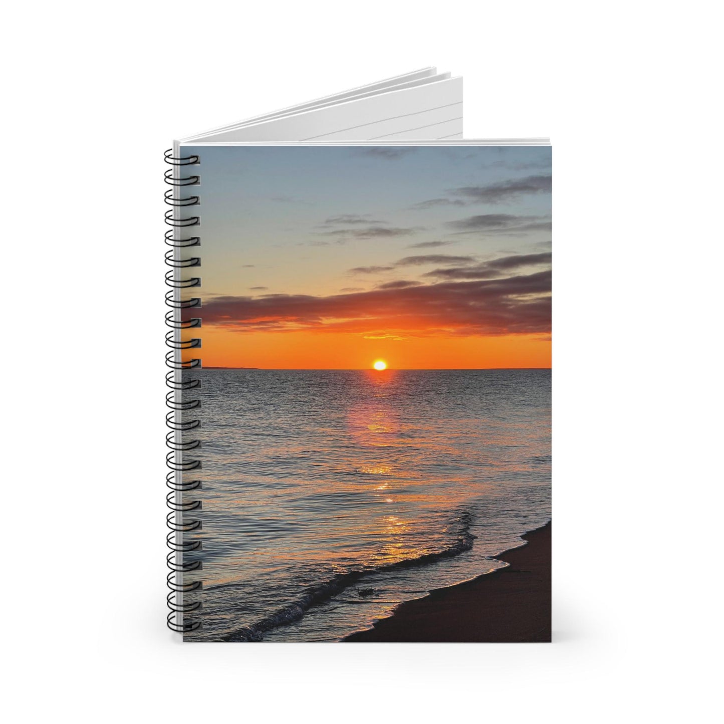 Sunset Beach Spiral Notebook | Ruled Lined Journal