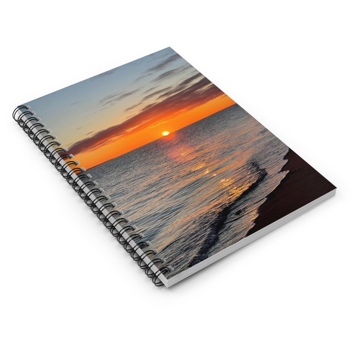 Sunset Beach Spiral Notebook | Ruled Lined Journal