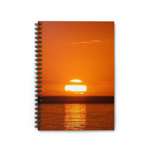 Orange Sunset Spiral Notebook | Ruled Lined Journal
