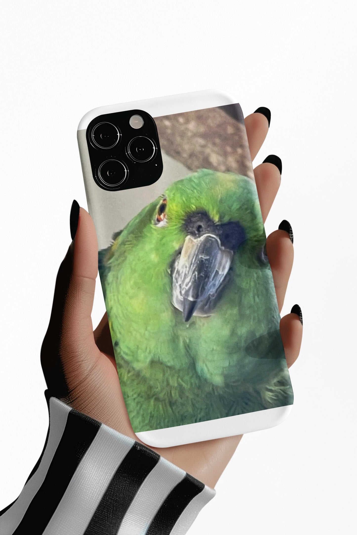 Green Parrot Face Phone Case |For iPhone 17  Tropical Bird iPhone Cover