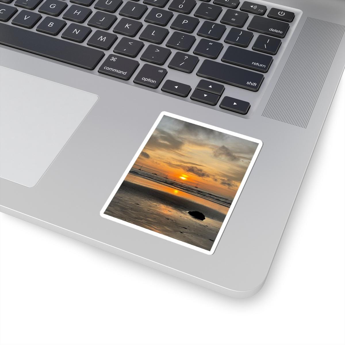 Sunset Beach Photo Sticker | Kiss-Cut Sticker