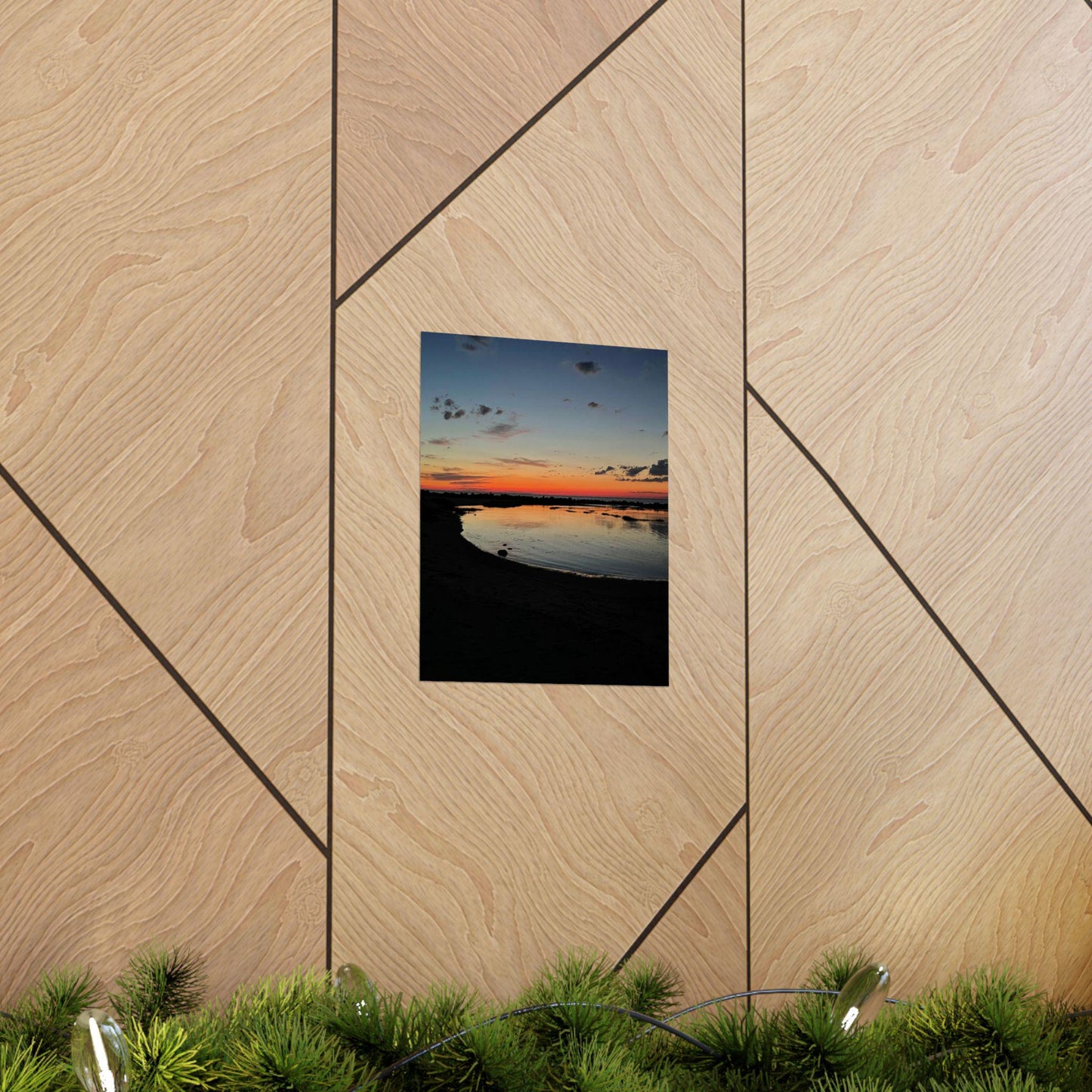 Sunset Beach Landscape Poster | Matte Vertical Poster