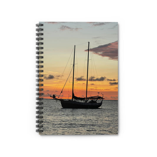 Sailboat at Sunset Spiral Notebook | Ruled Journal