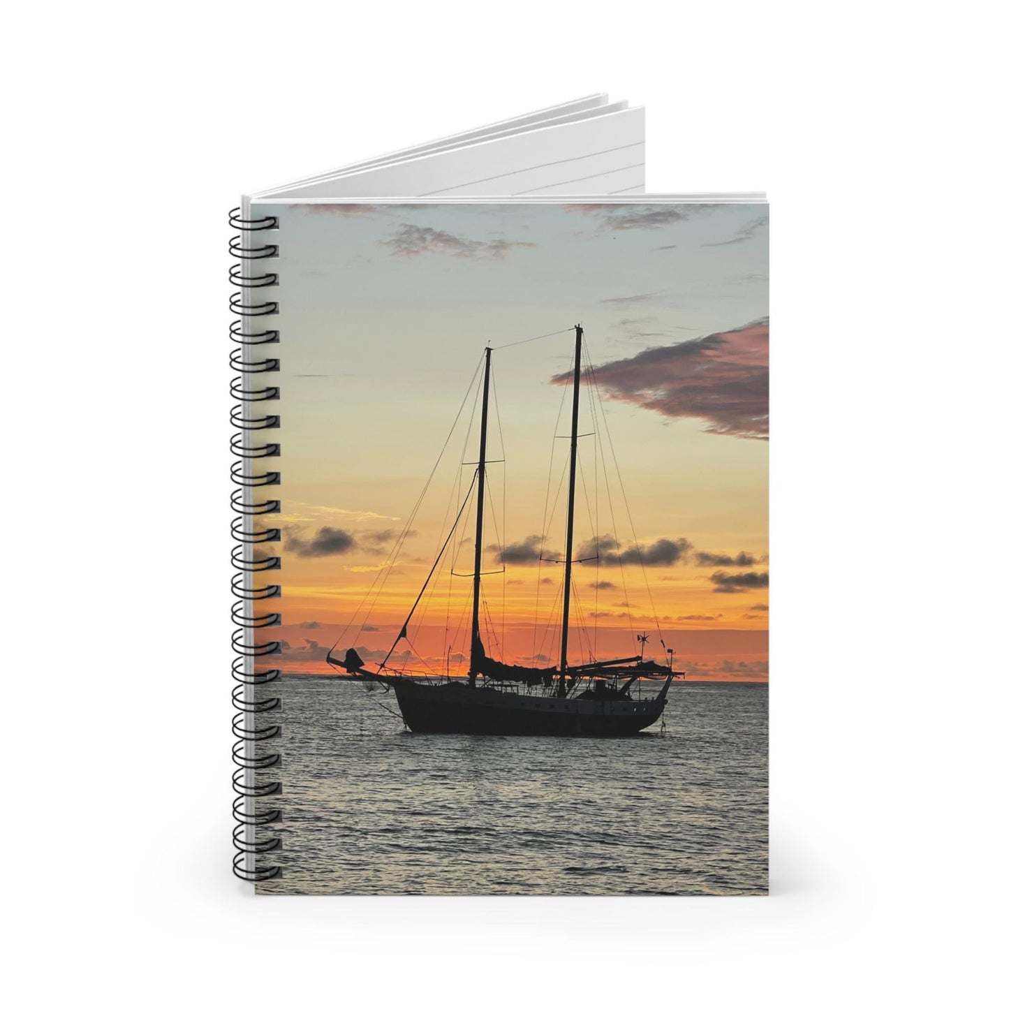 Sailboat at Sunset Spiral Notebook | Ruled Journal