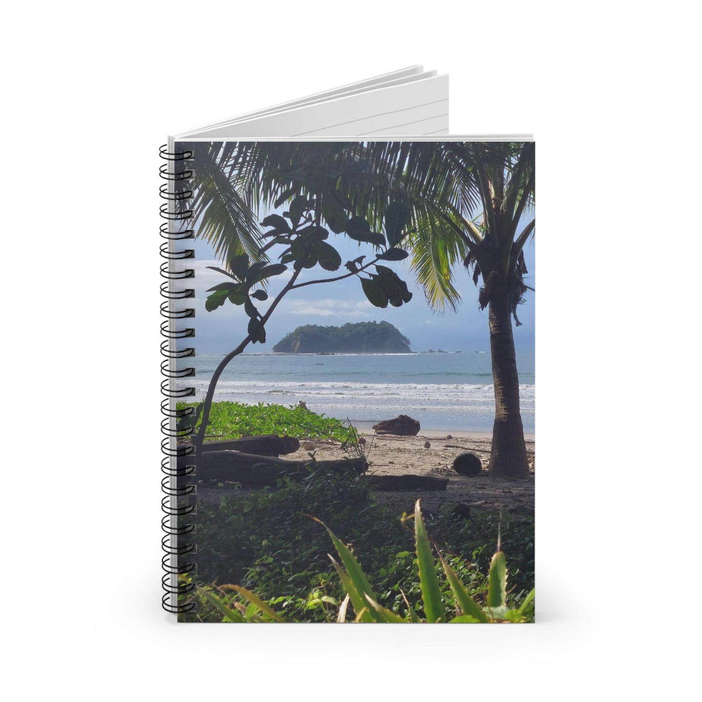 Tropical Beach Palm Trees Spiral Notebook | Ruled Journal