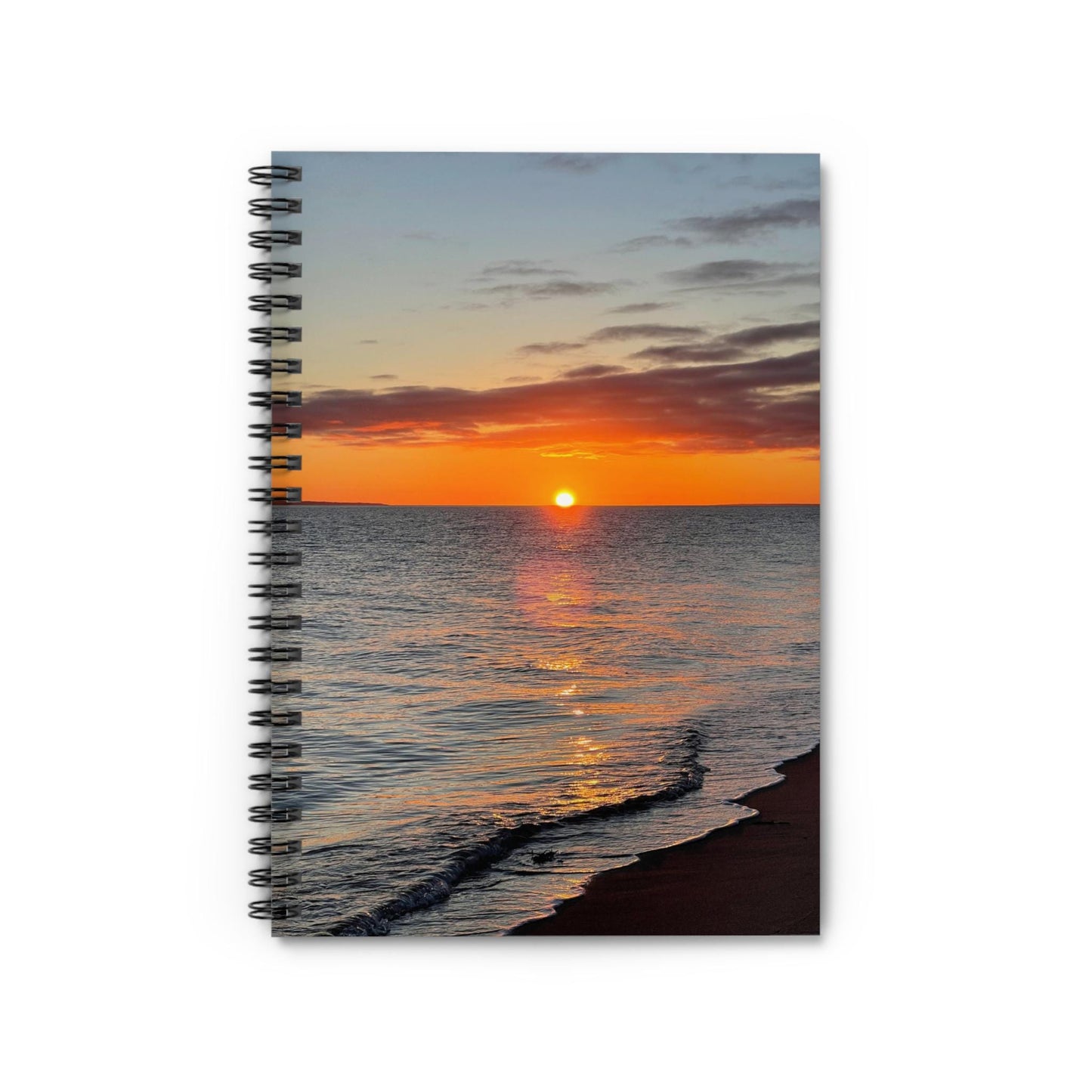 Sunset Beach Spiral Notebook | Ruled Lined Journal