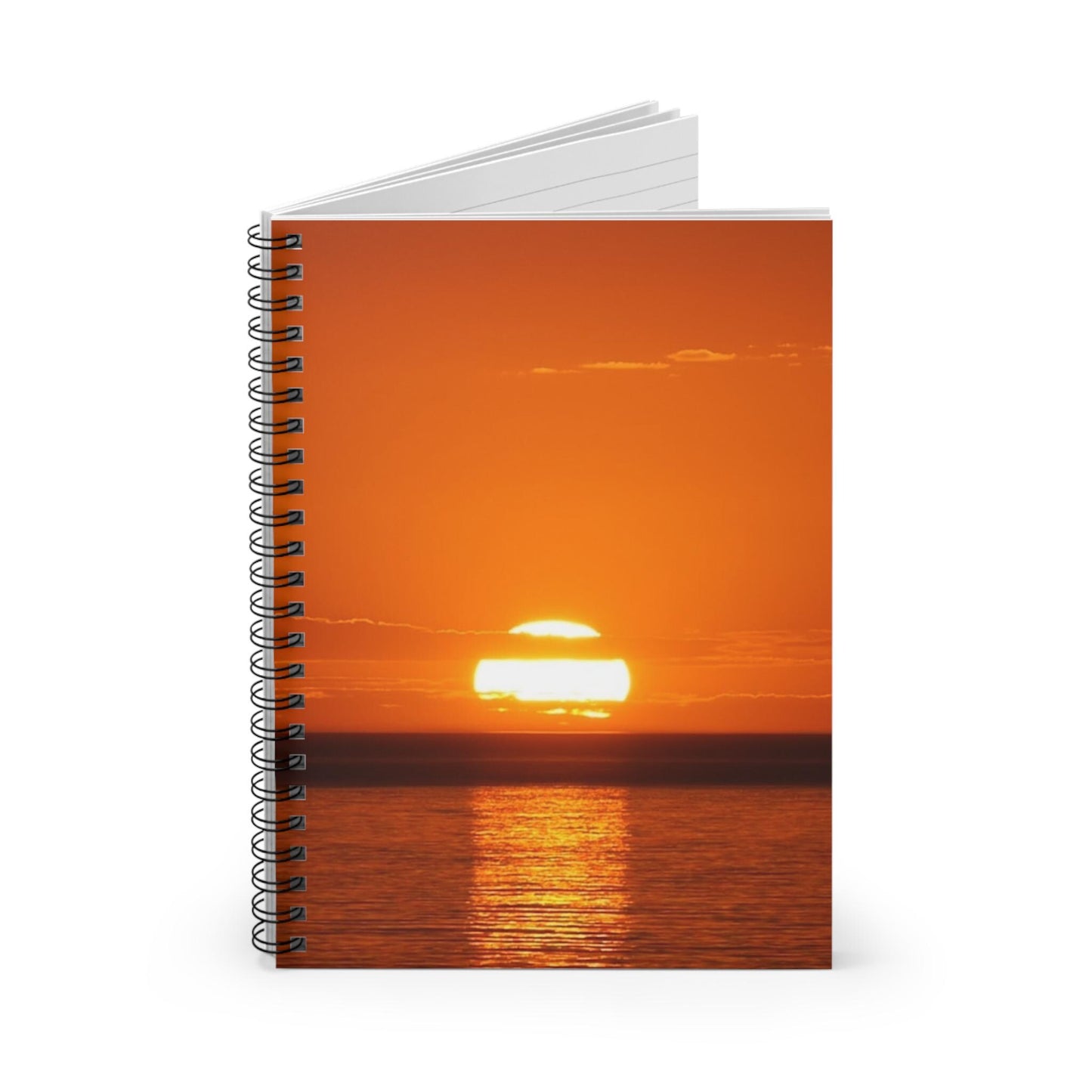Orange Sunset Spiral Notebook | Ruled Lined Journal