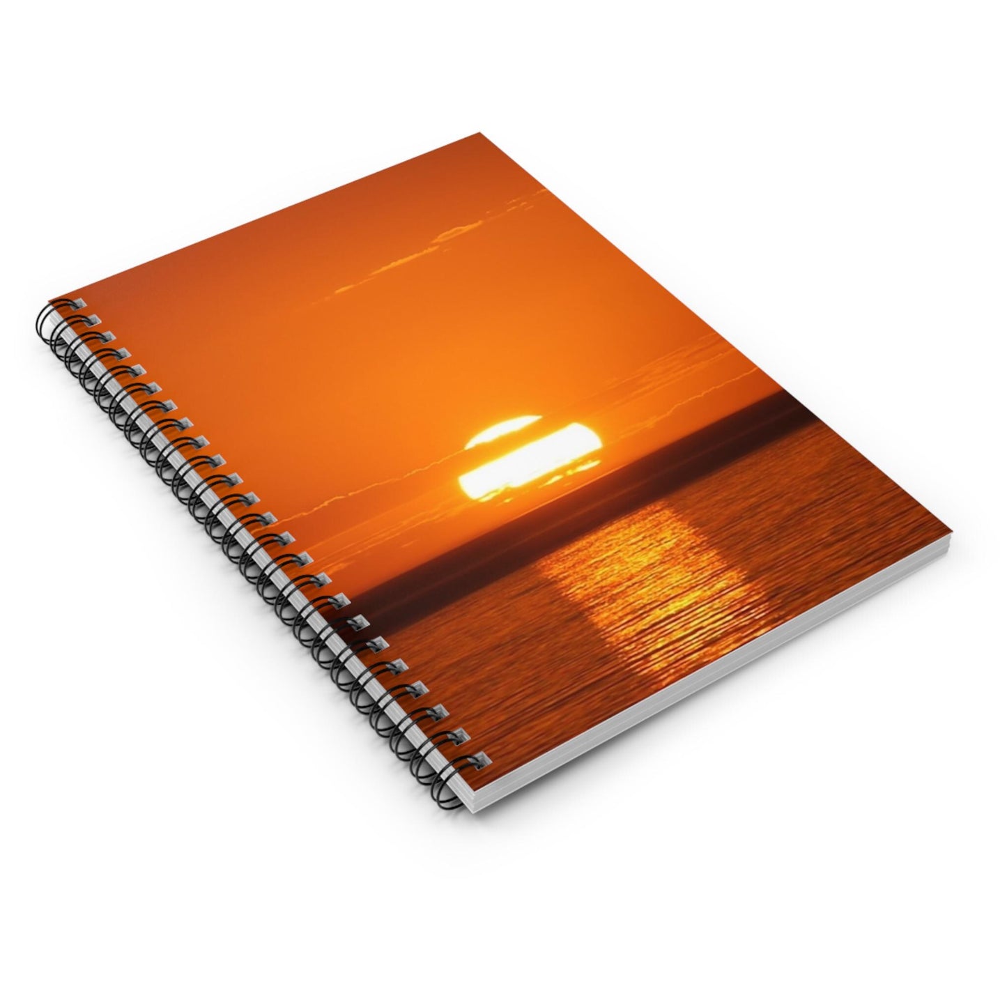 Orange Sunset Spiral Notebook | Ruled Lined Journal