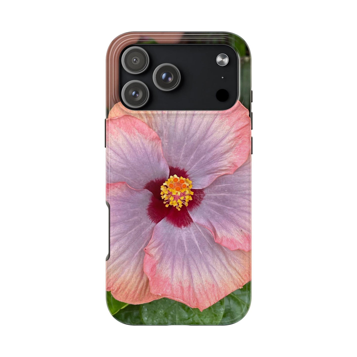Pink Hibiscus Flower iPhone Case | Tropical Floral Design